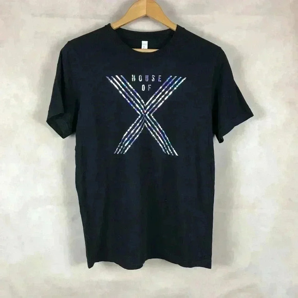 Bella + Canvas Graphic HOUSE OF X Black T-shirt NWOT MEDIUM - Picture 1 of 4